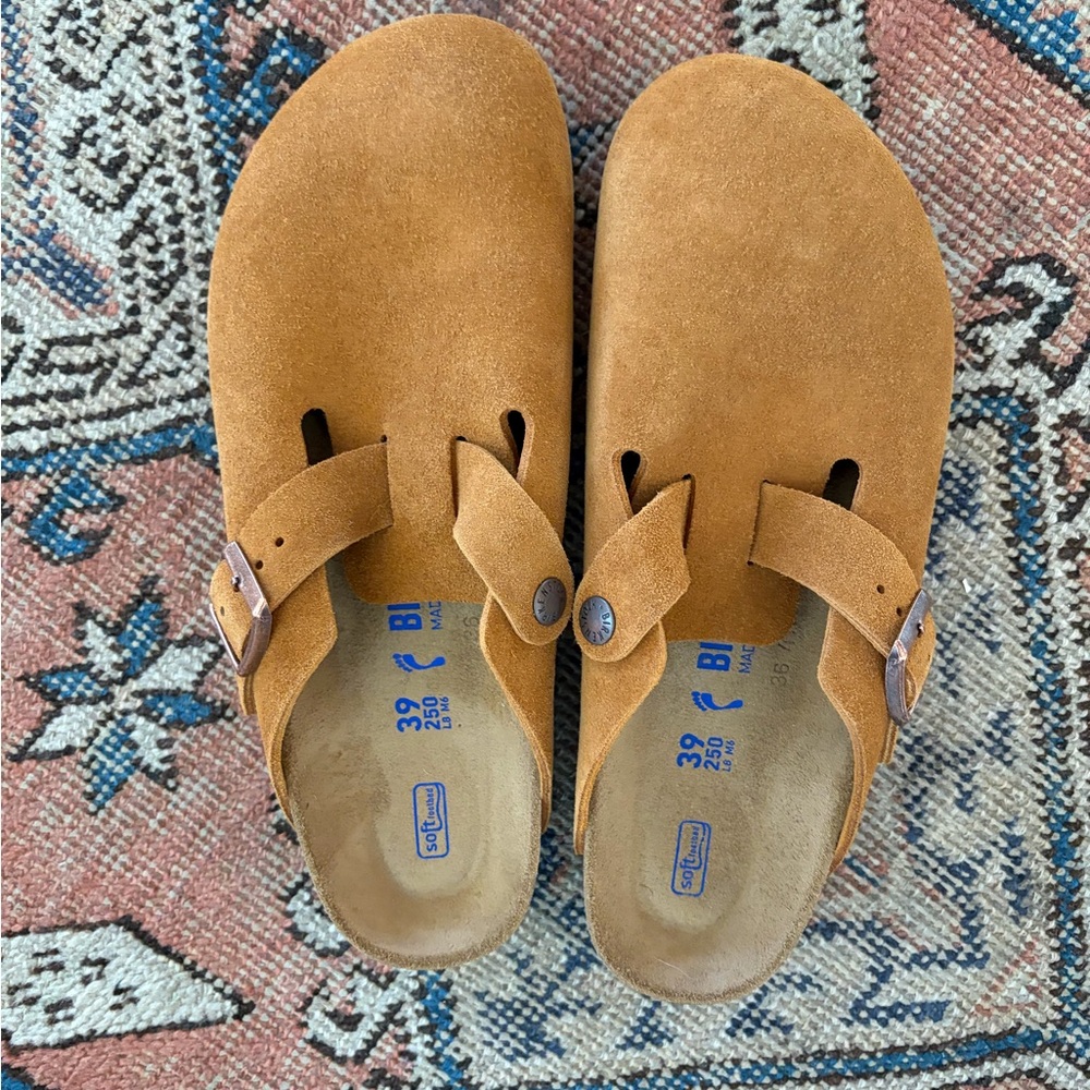 Birkenstock Boston Suede in Mink
